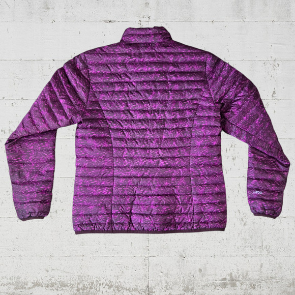 Eddie Bauer Purple Full Zip Down Quilted Mock Neck Puffer Jacket Size Small - Picture 7 of 7